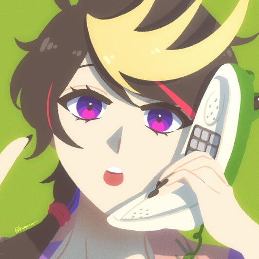 (fanart) Digital without lineart (Painting style). In Frame: Shu Yamino [NIJISANJI EN]