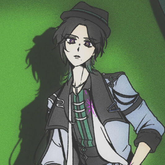 (fanart) Digital rough style. In Frame: Zeal Ginjoka [NIJISANJI EN]